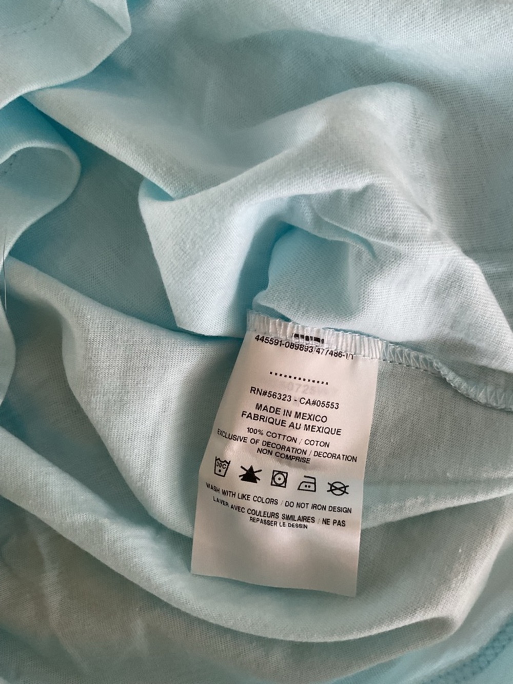 NWT Men’s Nike Light Blue Crewneck T-Shirt 100%Cotton - Picture 3 of 3